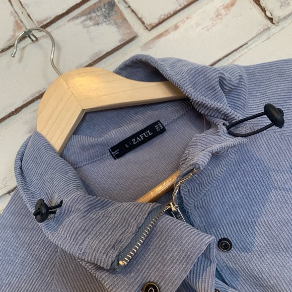 Zaful commanding officer corduroy blue - Picture 3 of 9